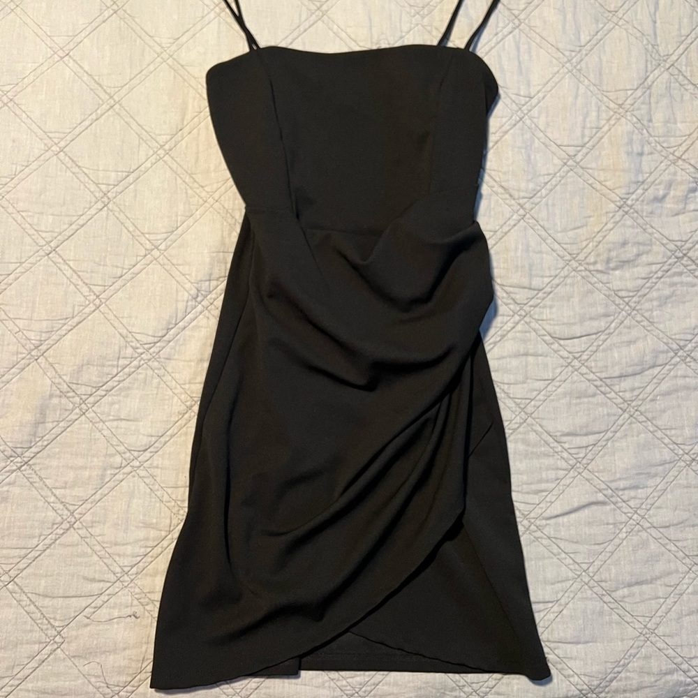 Black fitted dress